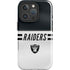 NFL Las Vegas Raiders White Striped iPhone 16 Pro Impact Case